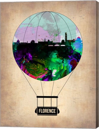 Framed Florence Air Balloon Print