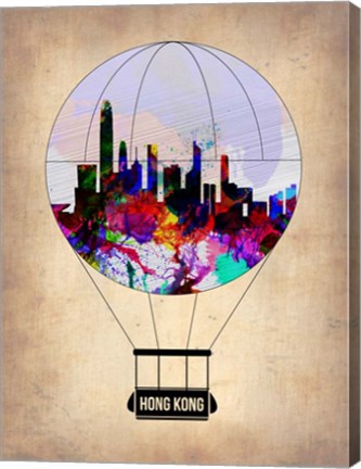 Framed Hong Kong Air Balloon Print