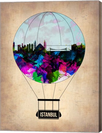 Framed Istanbul Air Balloon Print