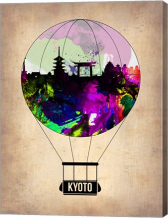 Framed Kyoto Air Balloon Print