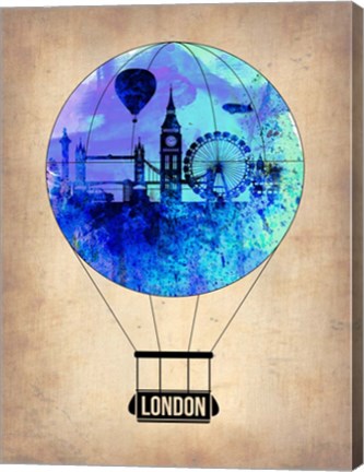 Framed London Air Balloon Print