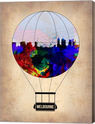 Framed Melbourne Air Balloon Print