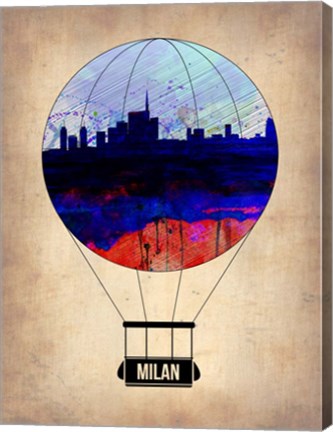 Framed Milan Air Balloon Print