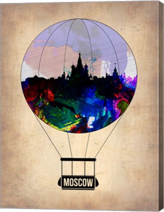 Framed Moscow Air Balloon Print