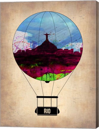 Framed Rio Air Balloon Print