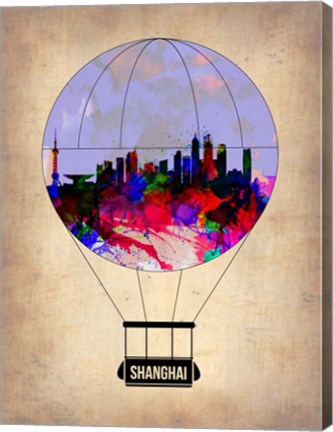 Framed Shanghai Air Balloon Print