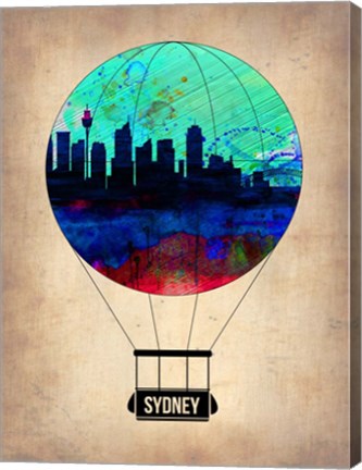 Framed Sydney Air Balloon Print