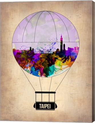 Framed Taipei Air Balloon Print