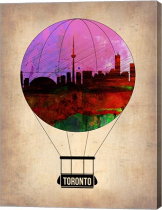 Framed Toronto Air Balloon Print