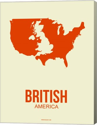 Framed British America 1 Print