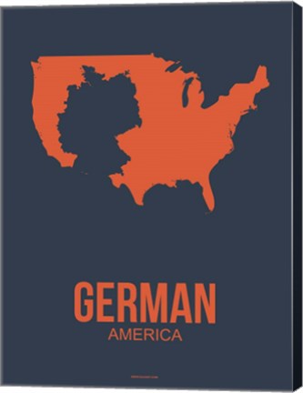 Framed German America 2 Print