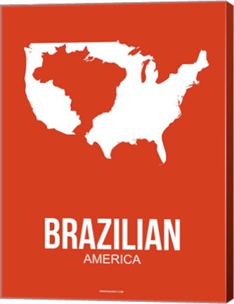 Framed Brazilian America 1 Print