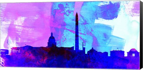 Framed Washington DC City Skyline Print