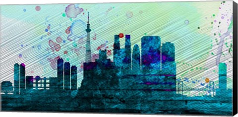 Framed Tokyo City Skyline Print