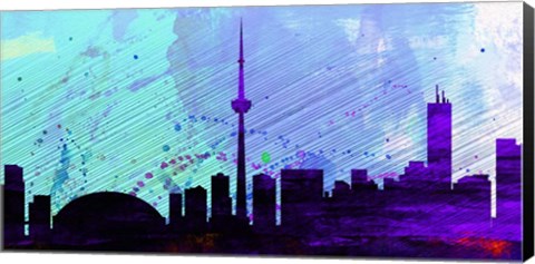 Framed Toronto City Skyline Print