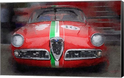 Framed 1959 Alfa Romeo Giulietta Print