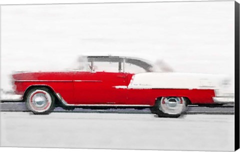 Framed 1955 Chevy Bel Air Print