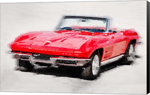 Framed 1964 Corvette Stingray Print