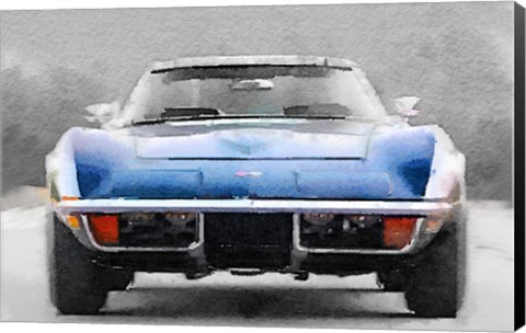 Framed 1972 Corvette Front End Print