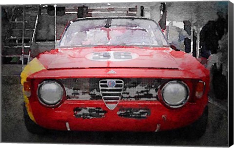 Framed 1967 Alfa Romeo GTV Print