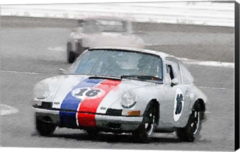 Framed Porsche 911 Race in Monterey Print