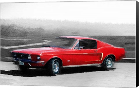 Framed 1968 Ford Mustang Print