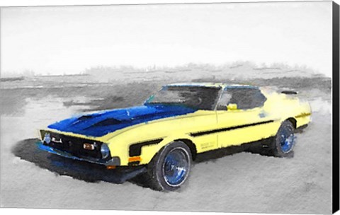 Framed 1971 Ford Mustang Boss Print