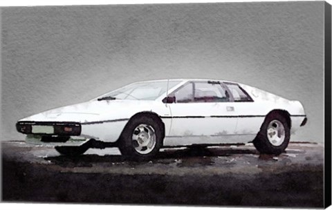 Framed 1976 Lotus Esprit Coupe Print