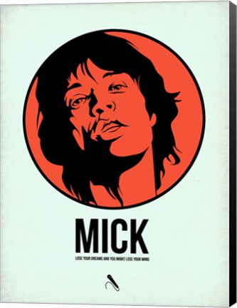 Framed Mick 2 Print