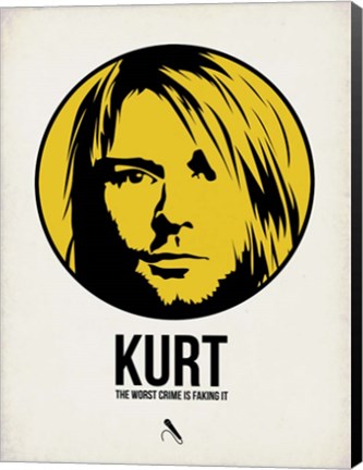 Framed Kurt 1 Print