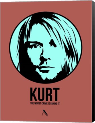 Framed Kurt 2 Print