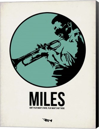 Framed Miles 1 Print