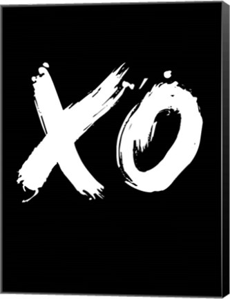 Framed XO Black Print
