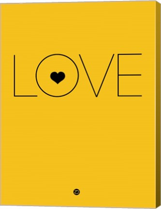 Framed Love Yellow Print