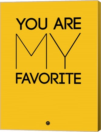 Framed You Are My Favorite Yellow Print