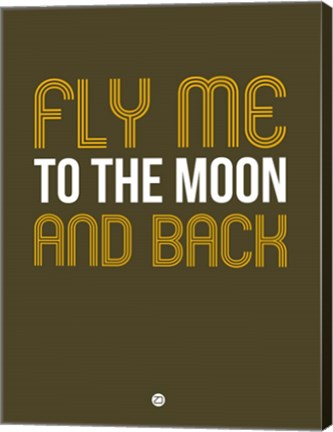 Framed Fly Me To The Moon And Back Print