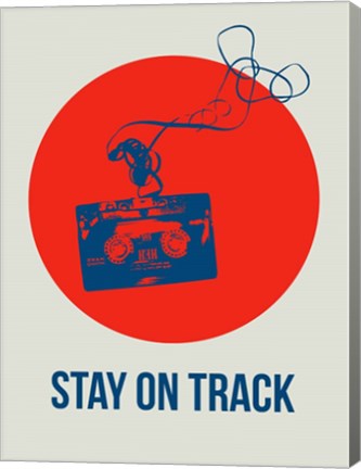 Framed Stay On Track Circle 1 Print