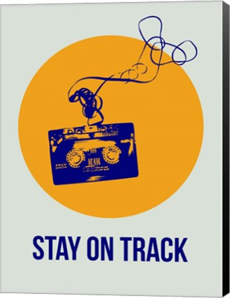 Framed Stay On Track Circle 2 Print