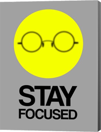 Framed Stay Focused Circle 2 Print