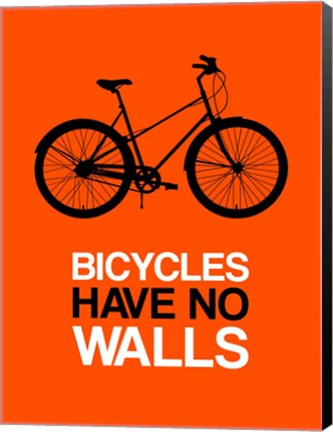 Framed Bicycles Have No Walls 1 Print