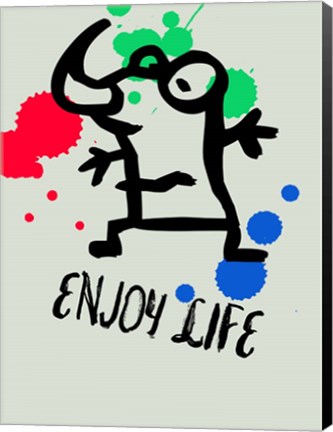 Framed Enjoy Life 1 Print