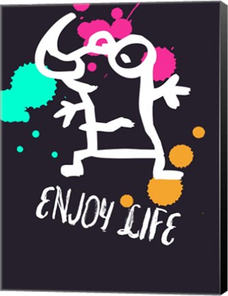 Framed Enjoy Life 2 Print