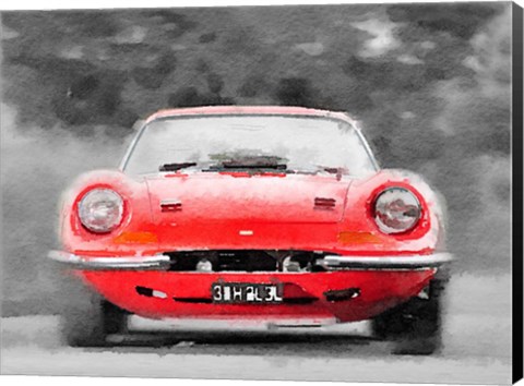 Framed Ferrari Dino 246 GT Front Print