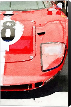 Framed 1964 Ford GT40 Front Detail Print