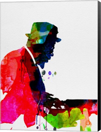 Framed Thelonious Watercolor Print