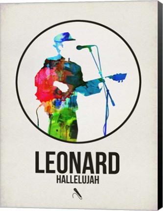 Framed Leonard Watercolor Print