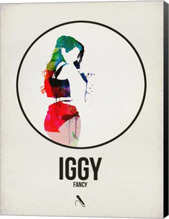 Framed Iggy Watercolor Print