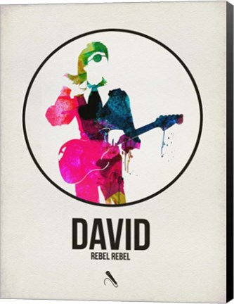 Framed David Watercolor Print