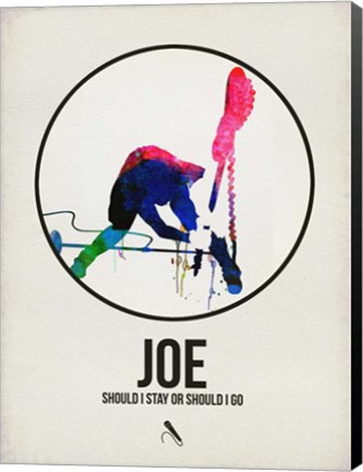 Framed Joe Watercolor Print