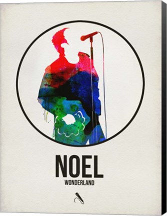 Framed Noel Watercolor Print